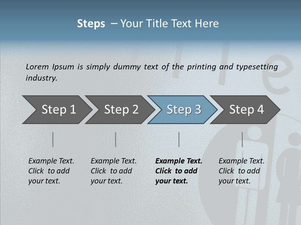 Reflection Symbol Metal PowerPoint Template