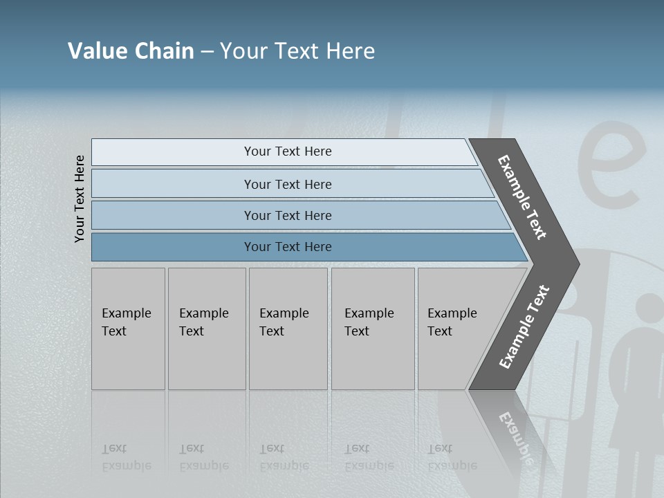 Reflection Symbol Metal PowerPoint Template
