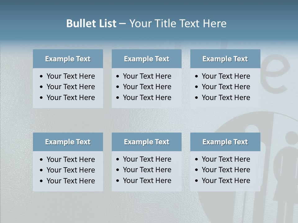 Reflection Symbol Metal PowerPoint Template