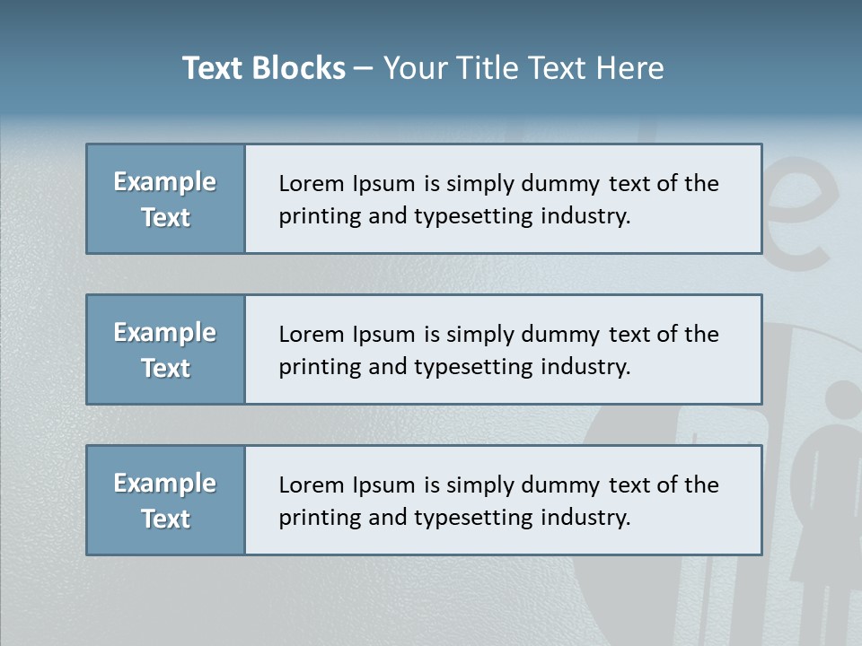 Reflection Symbol Metal PowerPoint Template