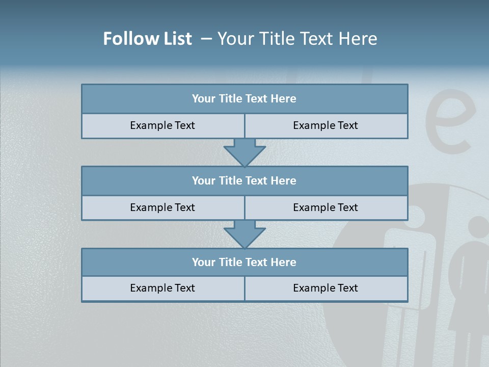 Reflection Symbol Metal PowerPoint Template