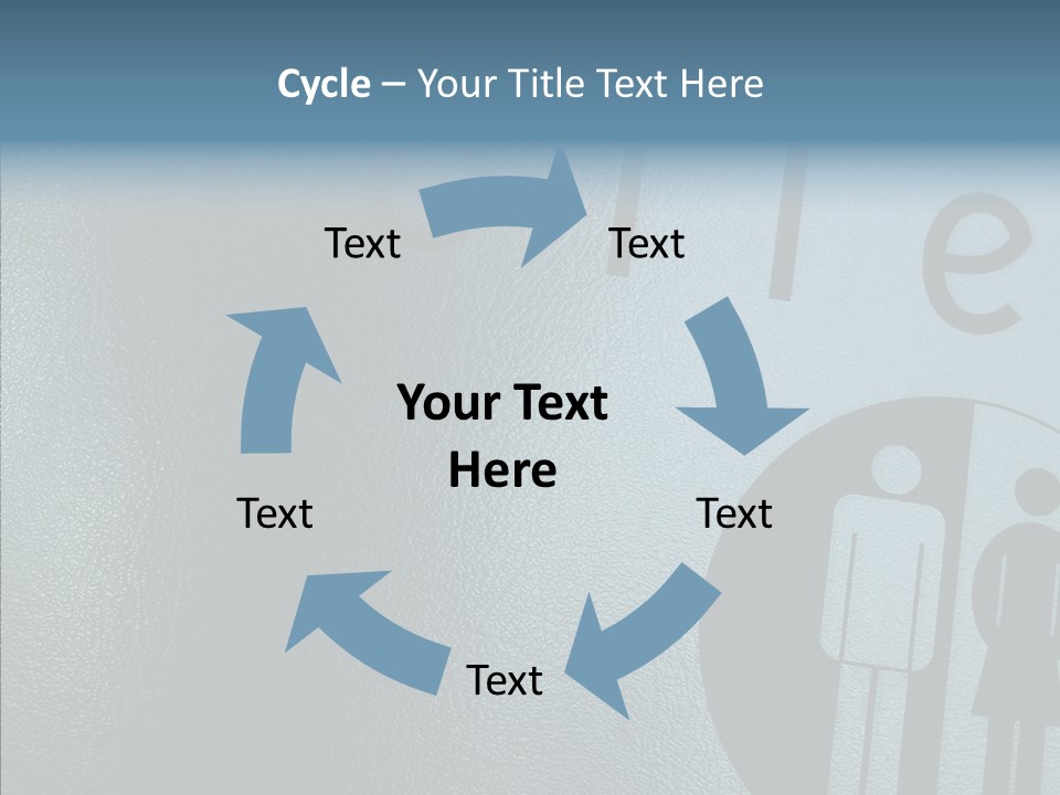 Reflection Symbol Metal PowerPoint Template