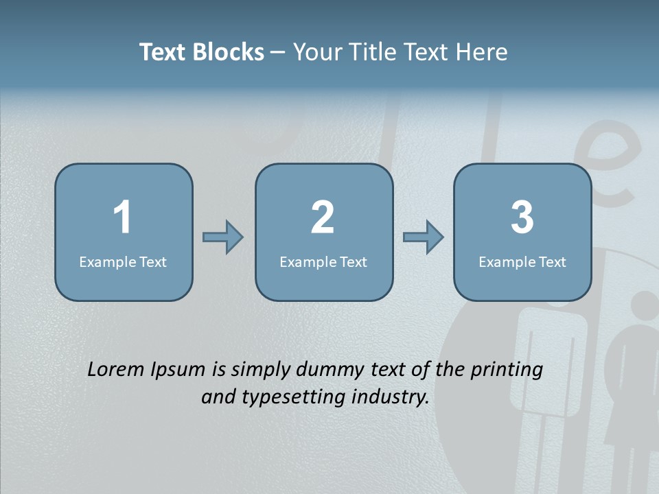 Reflection Symbol Metal PowerPoint Template
