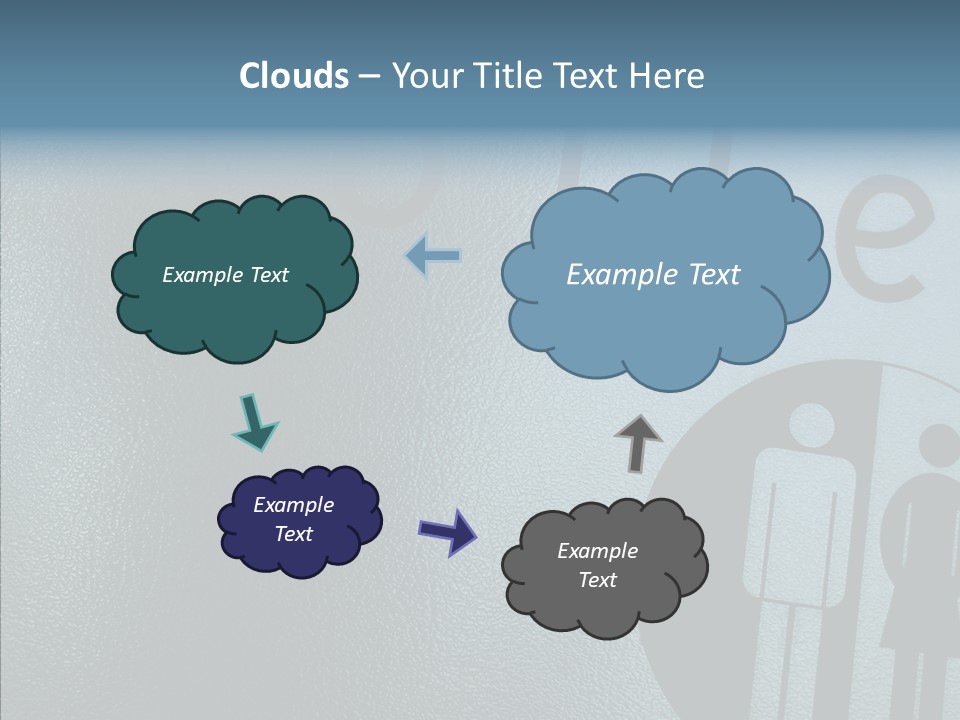 Reflection Symbol Metal PowerPoint Template