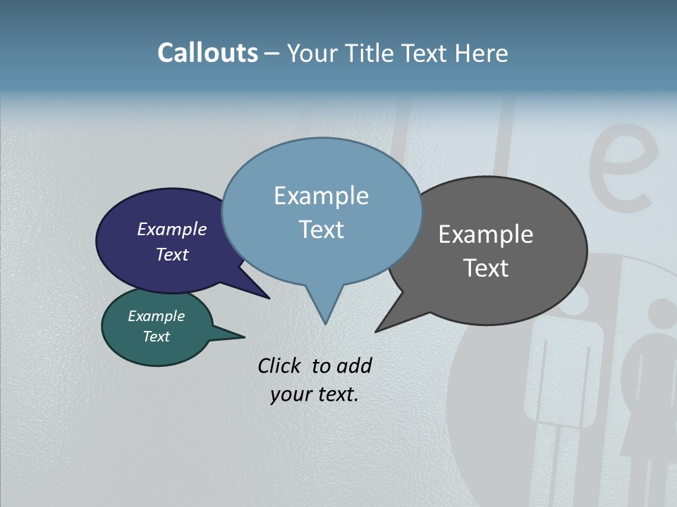 Reflection Symbol Metal PowerPoint Template