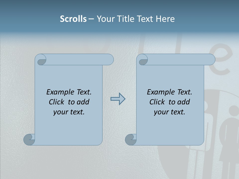Reflection Symbol Metal PowerPoint Template