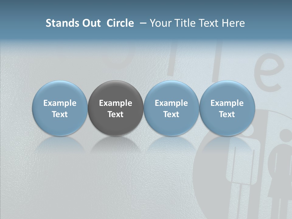 Reflection Symbol Metal PowerPoint Template