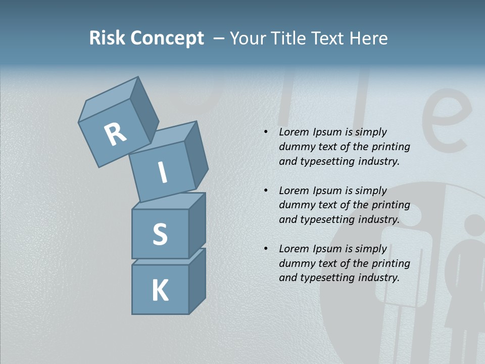 Reflection Symbol Metal PowerPoint Template