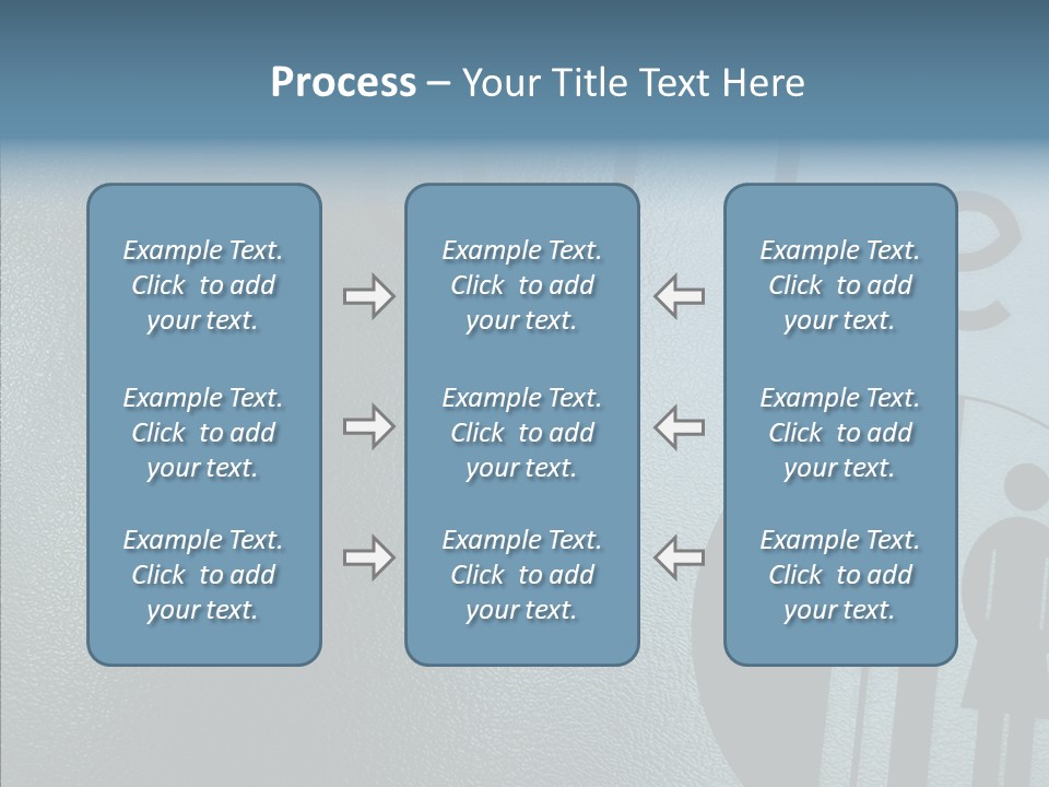 Reflection Symbol Metal PowerPoint Template