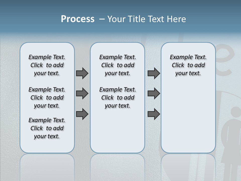 Reflection Symbol Metal PowerPoint Template