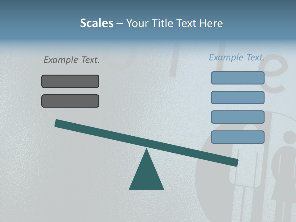 Reflection Symbol Metal PowerPoint Template