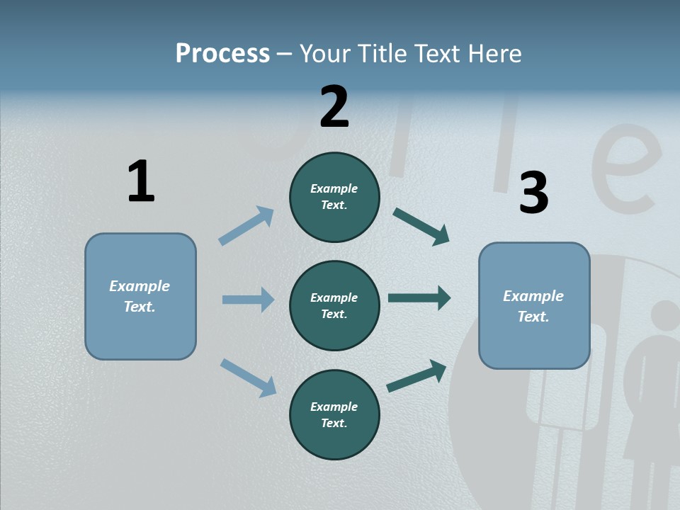 Reflection Symbol Metal PowerPoint Template