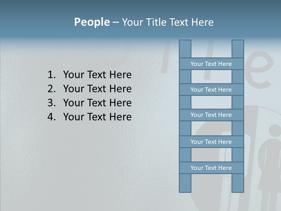 Reflection Symbol Metal PowerPoint Template