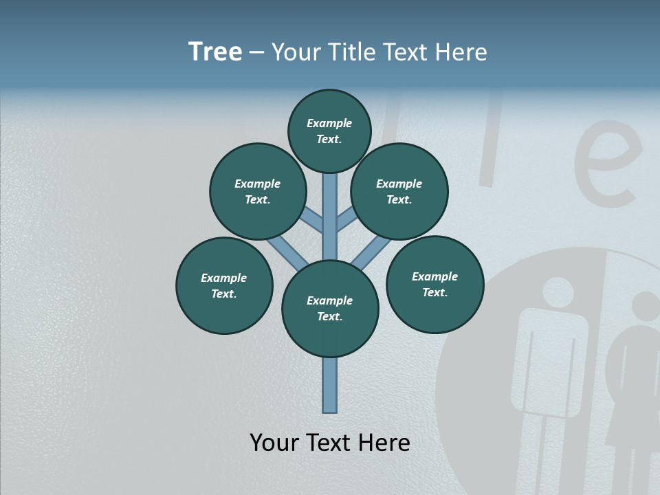 Reflection Symbol Metal PowerPoint Template