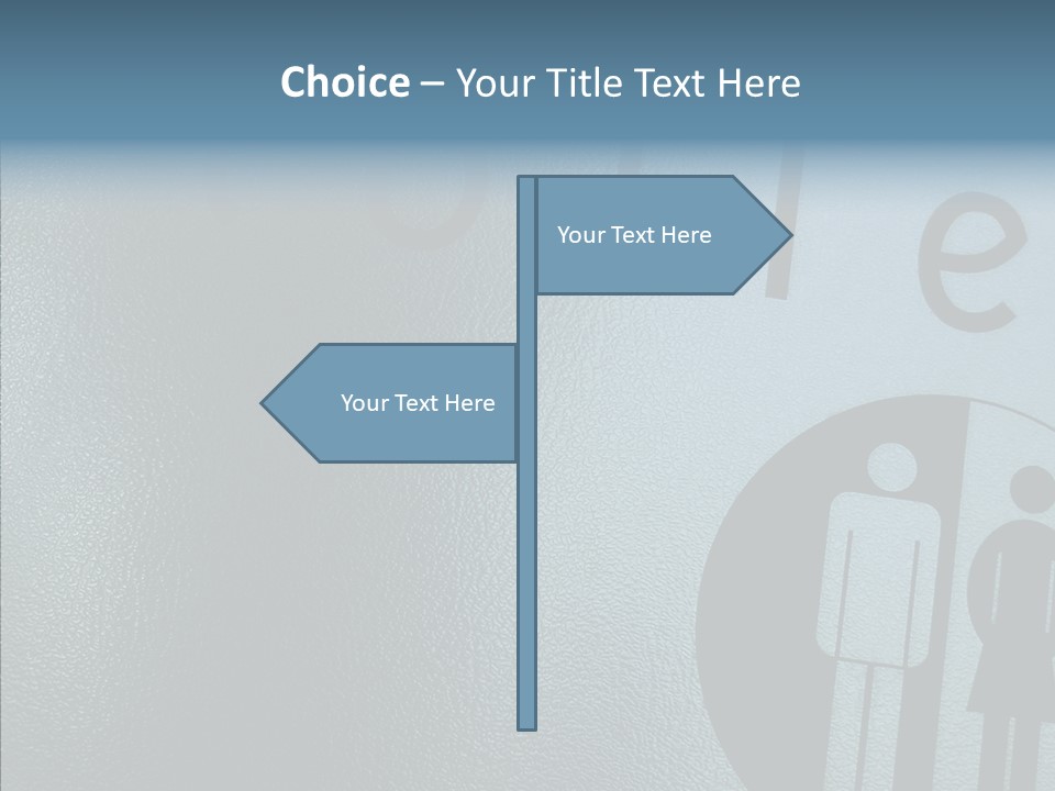 Reflection Symbol Metal PowerPoint Template