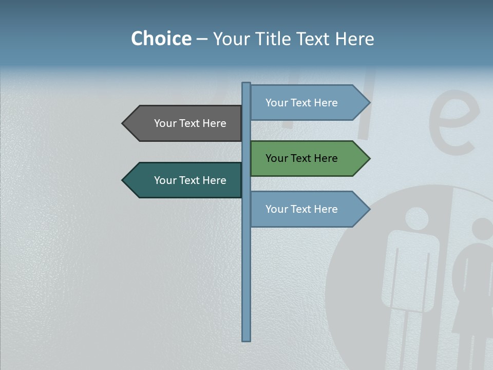 Reflection Symbol Metal PowerPoint Template