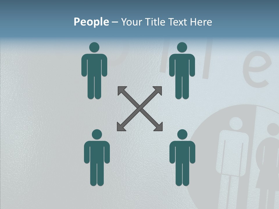 Reflection Symbol Metal PowerPoint Template