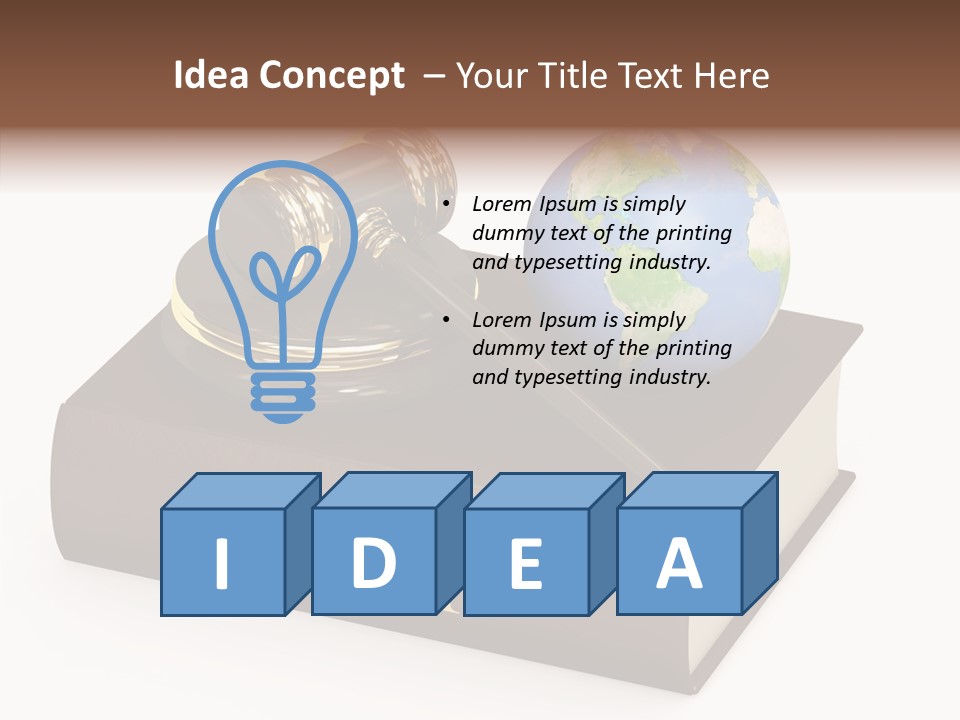 Judgement Global Estate PowerPoint Template