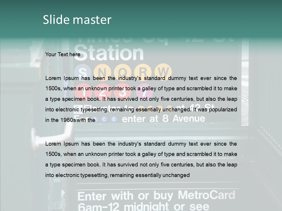 New York New Transit PowerPoint Template
