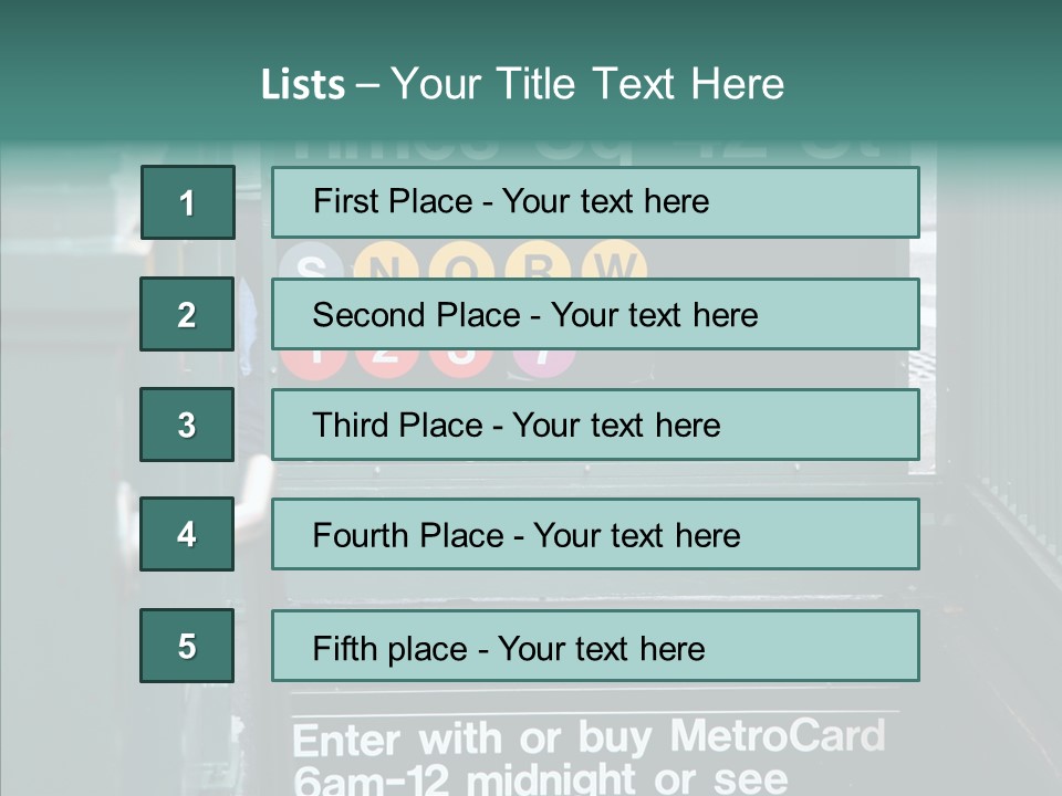 New York New Transit PowerPoint Template