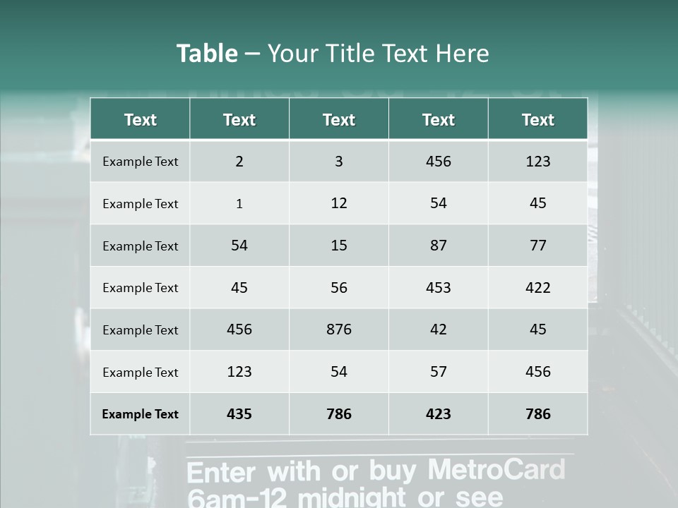 New York New Transit PowerPoint Template