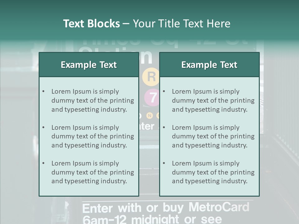 New York New Transit PowerPoint Template