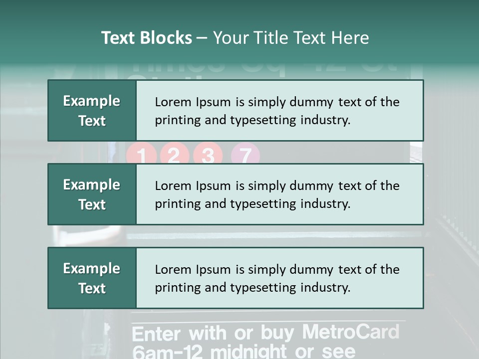 New York New Transit PowerPoint Template