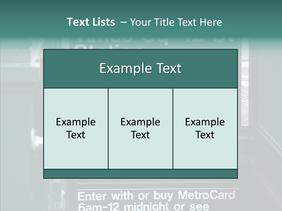 New York New Transit PowerPoint Template