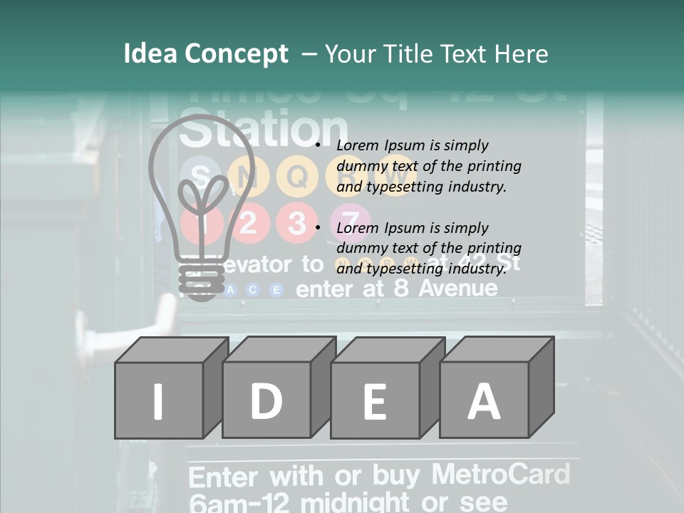 New York New Transit PowerPoint Template