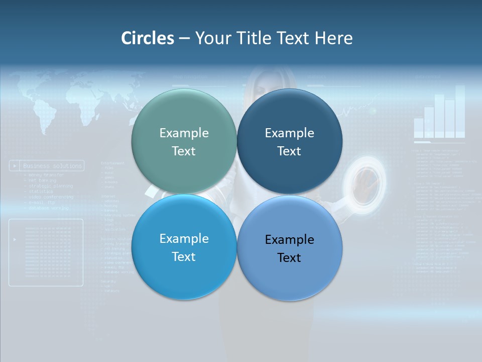 Access Office World Map PowerPoint Template
