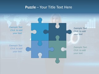 Access Office World Map PowerPoint Template