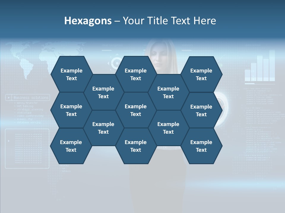 Access Office World Map PowerPoint Template