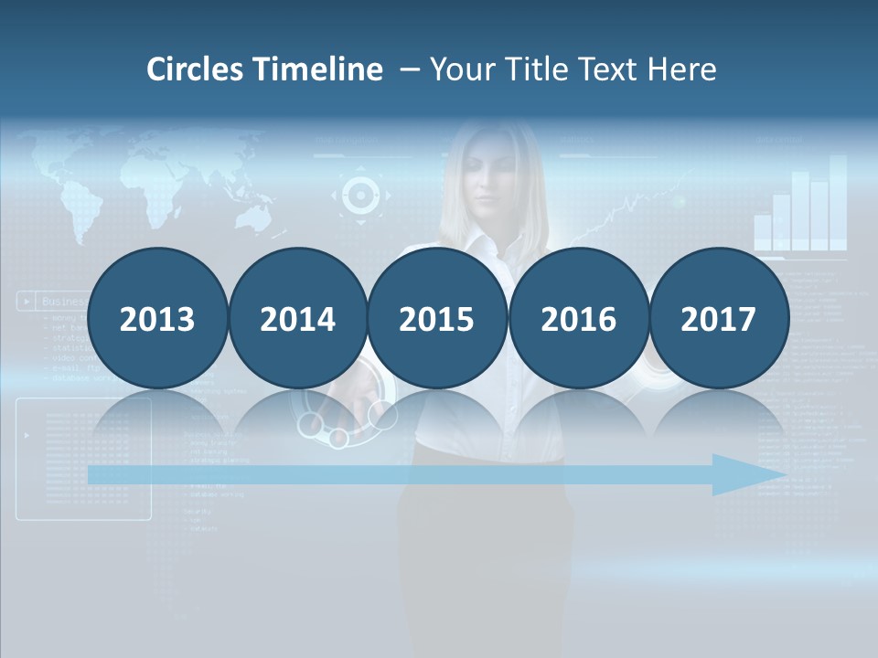Access Office World Map PowerPoint Template