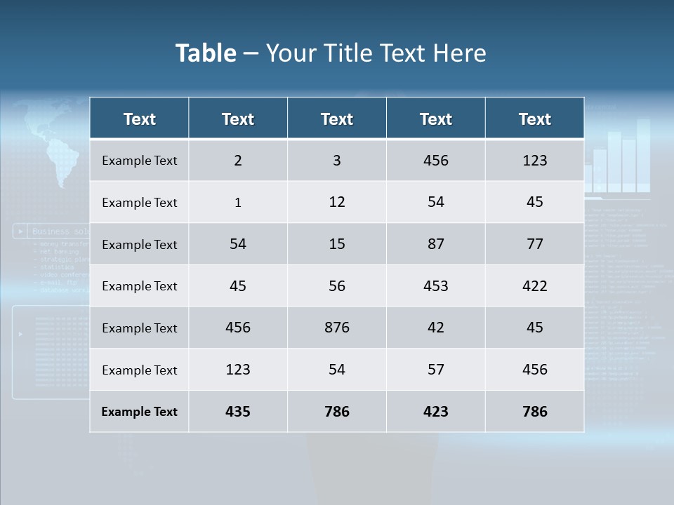 Access Office World Map PowerPoint Template