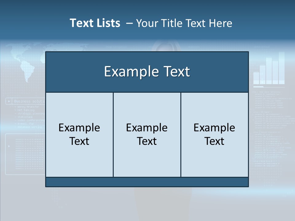 Access Office World Map PowerPoint Template