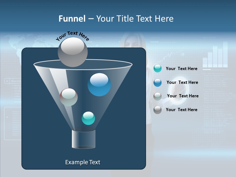 Access Office World Map PowerPoint Template