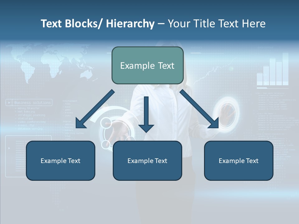 Access Office World Map PowerPoint Template