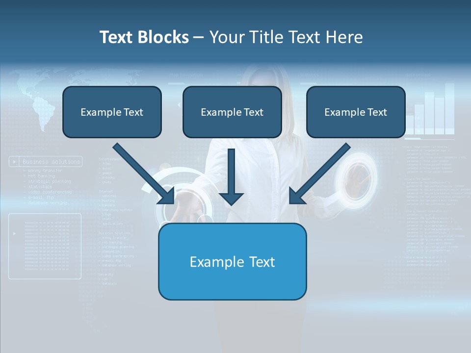 Access Office World Map PowerPoint Template