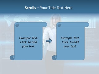 Access Office World Map PowerPoint Template