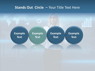 Access Office World Map PowerPoint Template