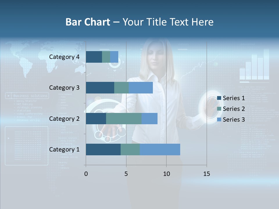 Access Office World Map PowerPoint Template