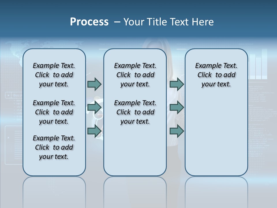 Access Office World Map PowerPoint Template