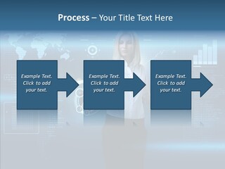 Access Office World Map PowerPoint Template