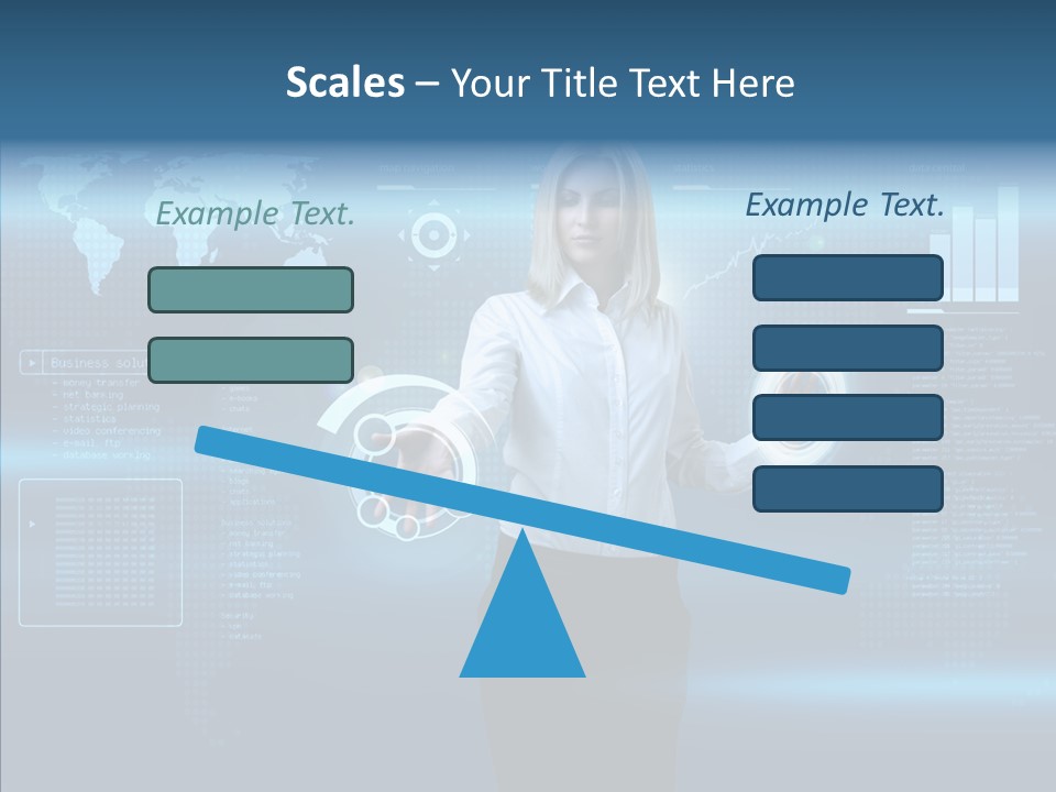 Access Office World Map PowerPoint Template