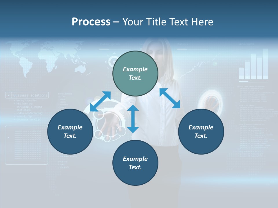 Access Office World Map PowerPoint Template