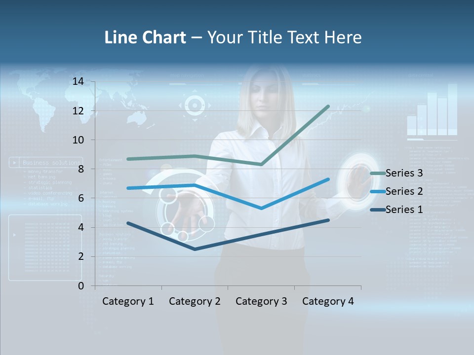 Access Office World Map PowerPoint Template