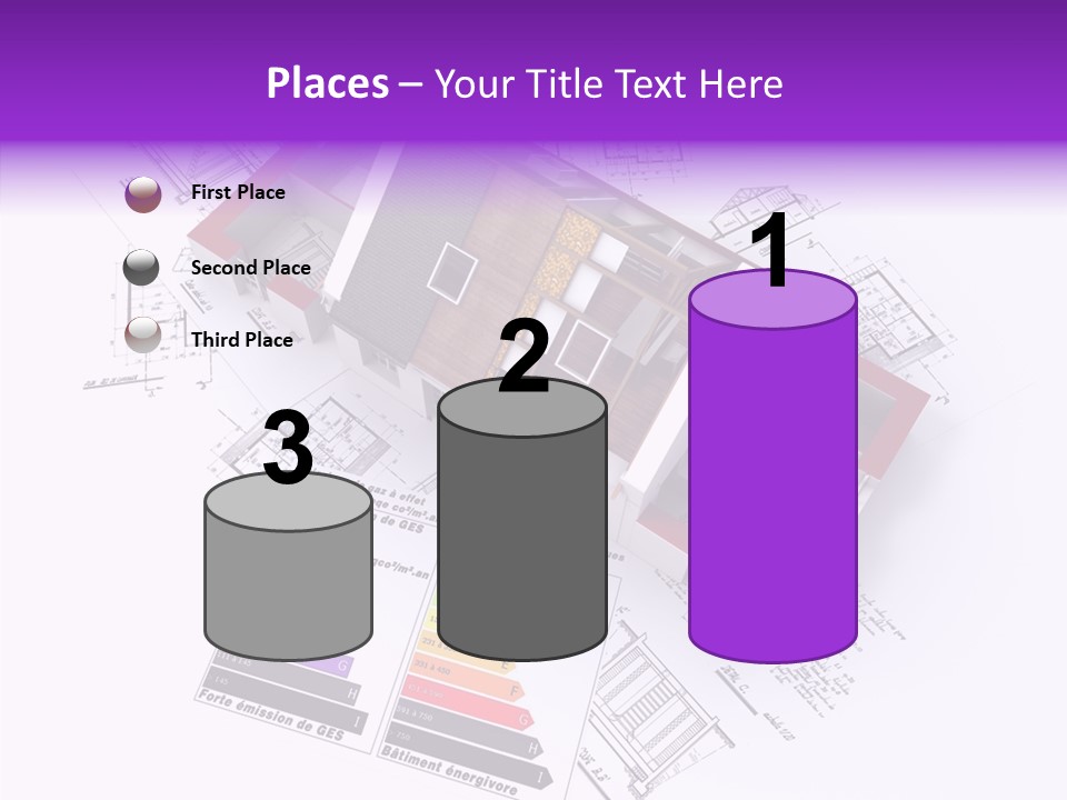 Alternative Energy Architecture Model Blueprint PowerPoint Template