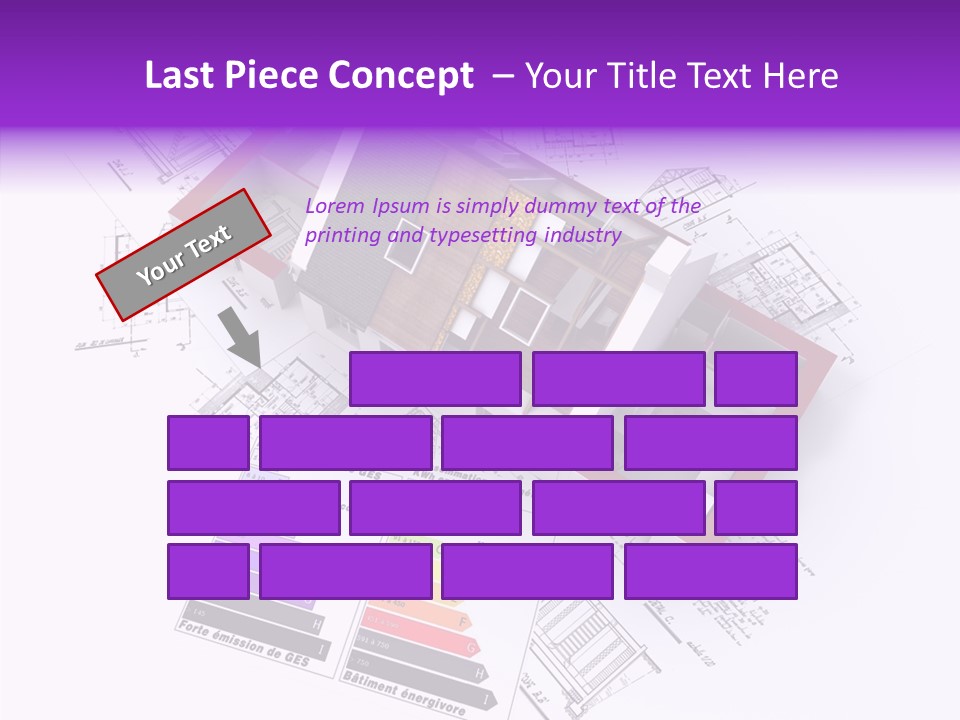 Alternative Energy Architecture Model Blueprint PowerPoint Template