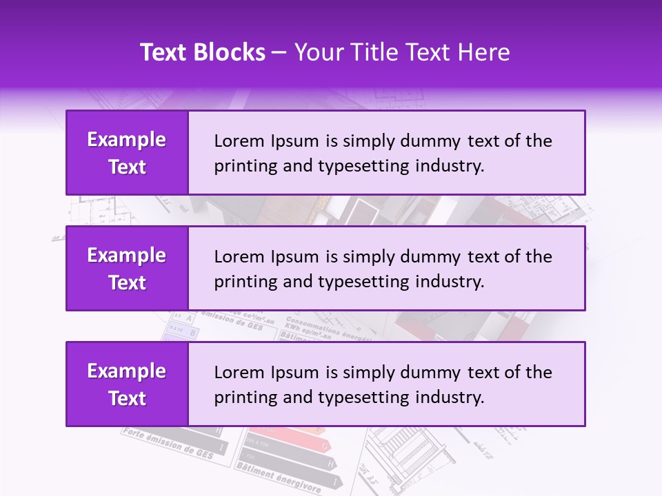 Alternative Energy Architecture Model Blueprint PowerPoint Template