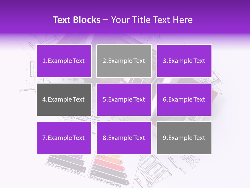 Alternative Energy Architecture Model Blueprint PowerPoint Template